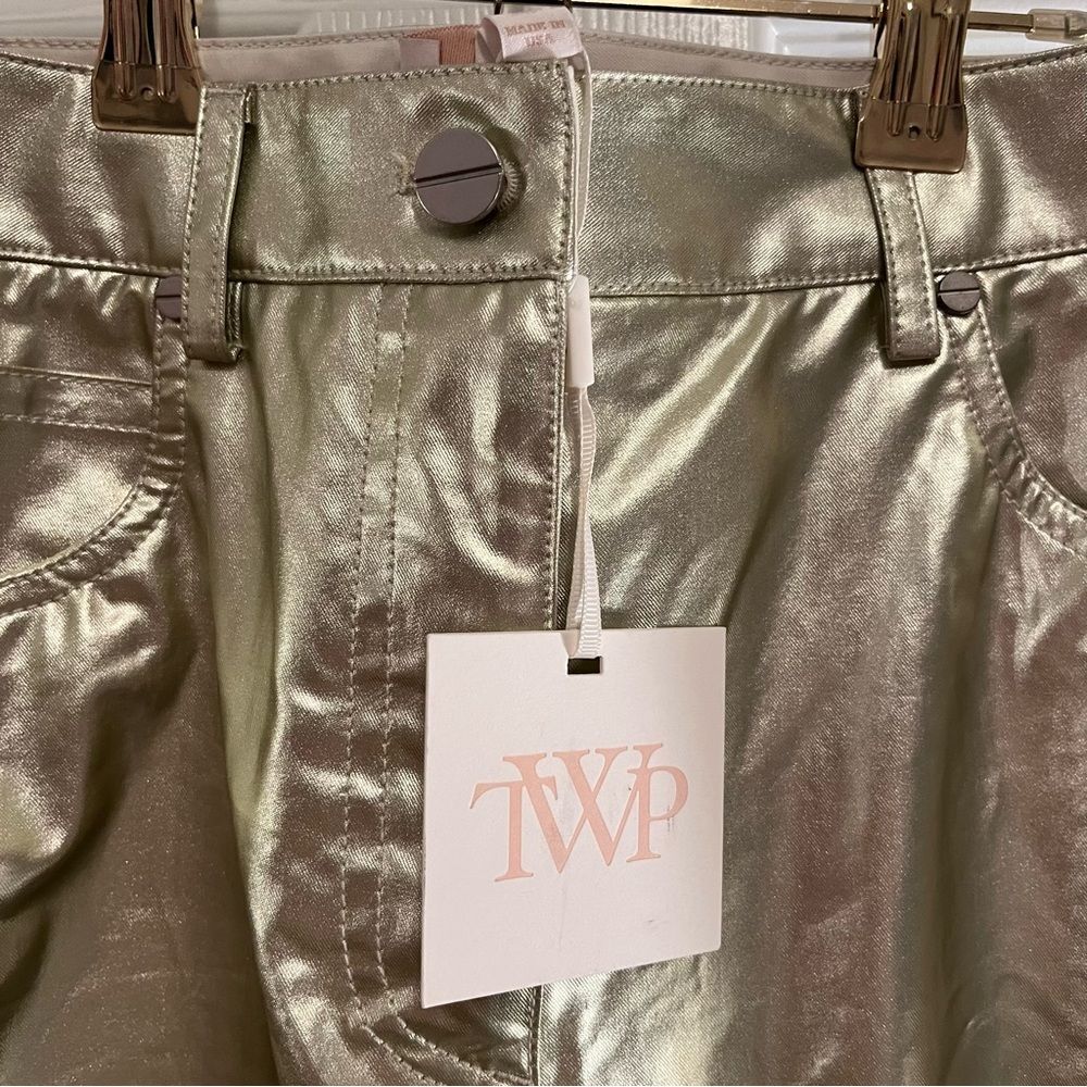 NWT TWP Elegant Metallic Pants - Picture 2 of 8